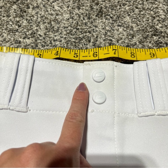 Champro Open Bottom Loose Fit Youth XS Baseball Pants White & Navy Stripe Note!! - Picture 8 of 13